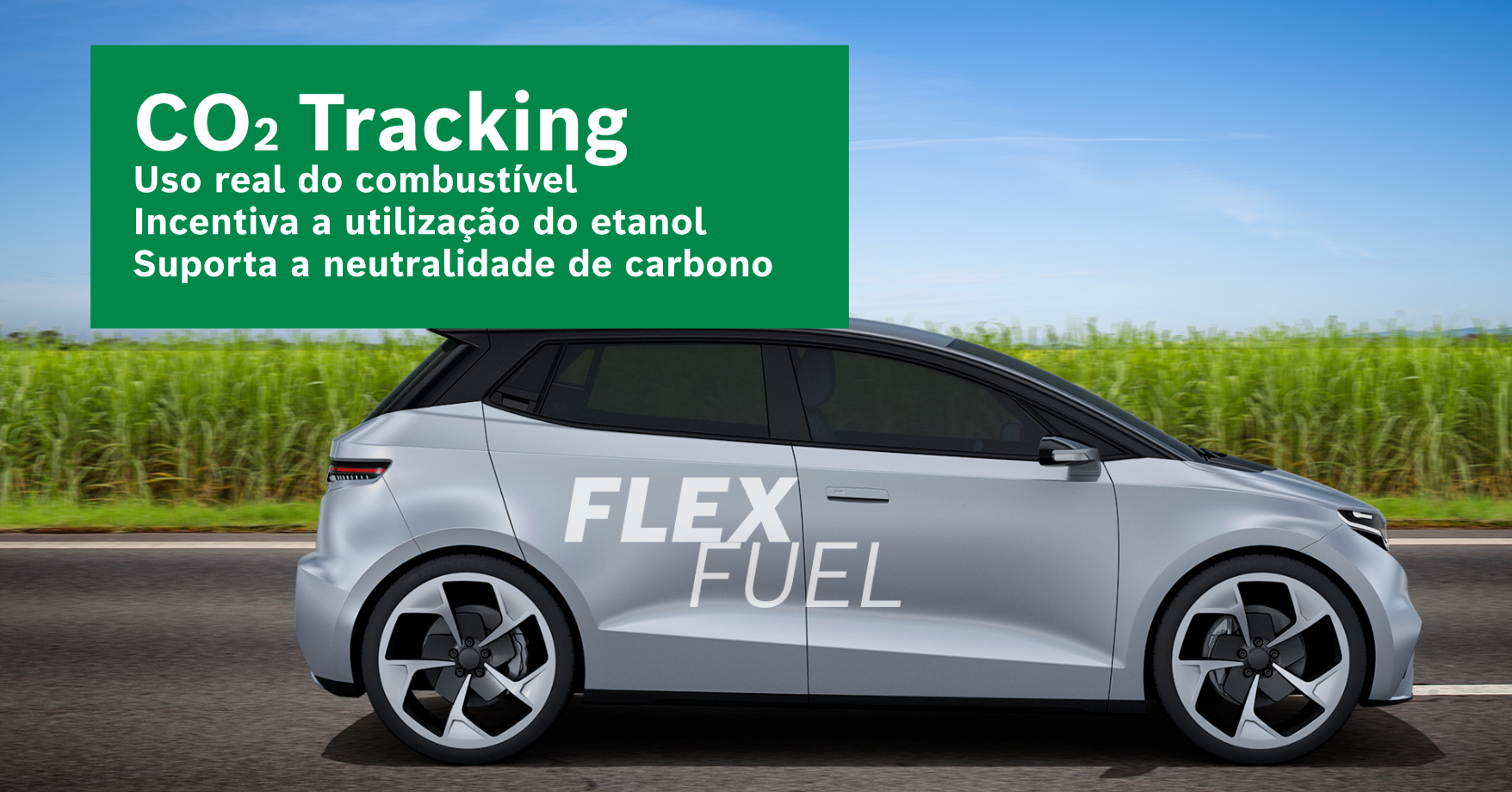 CO2 Tracking – tecnologia de conectividade que monitora em tempo real as emissões do veículo e a opção do cliente pelo uso do etanol