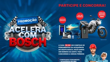 Promoção “Acelera com Bosch” sorteará motos zero quilômetro